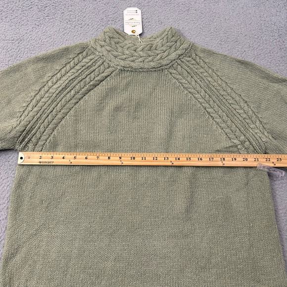 Loveriche Sweater Womens 1X Green Long Sleeve Chunky Knit Round Neck Sweater NEW - Picture 4 of 12